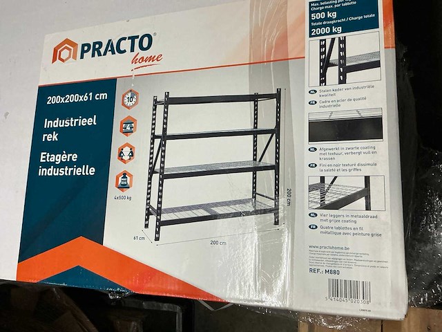 Practo industrieel wandrek - afbeelding 1 van  2