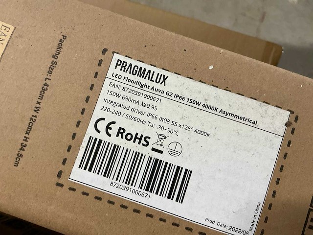 Pragmalux auva led flood light (6x) - afbeelding 3 van  4