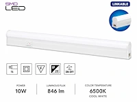 Praktische led onderbouwlamp – 10w – 6400k koud wit – ip20 – sigma-10 (10 stuks) - afbeelding 4 van  5