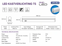 Praktische led onderbouwlamp – 10w – 6400k koud wit – ip20 – sigma-10 (10 stuks) - afbeelding 5 van  5