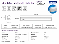 Praktische led onderbouwlamp – 14w – 6400k koud wit – ip20 – sigma-14 (10 stuks) - afbeelding 5 van  5