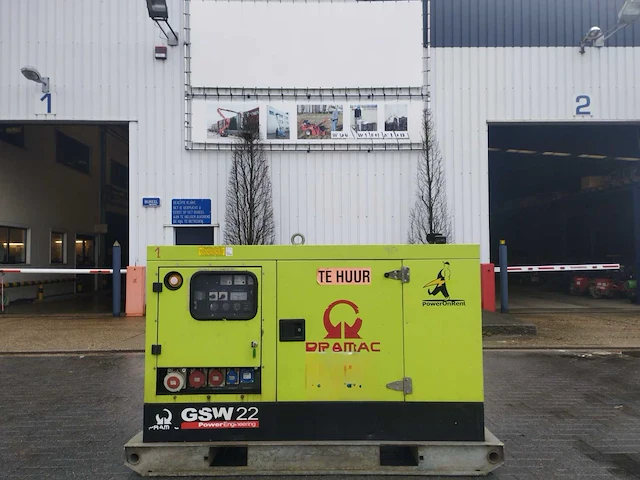 Pramac gsw22 20kva stroomgenerator - afbeelding 1 van  3