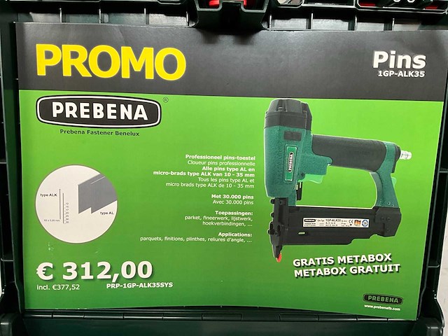 Prebena prp-1gp-alk35sys pneumatische tacker - afbeelding 3 van  6