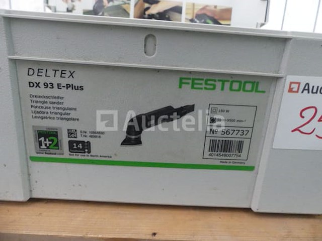 Precisie-vibratieschuurmachine festool dx 93 e - afbeelding 2 van  5