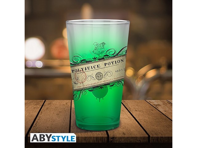 Premium groot glas - 400ml - polyjuice potion - harry potter - afbeelding 4 van  5