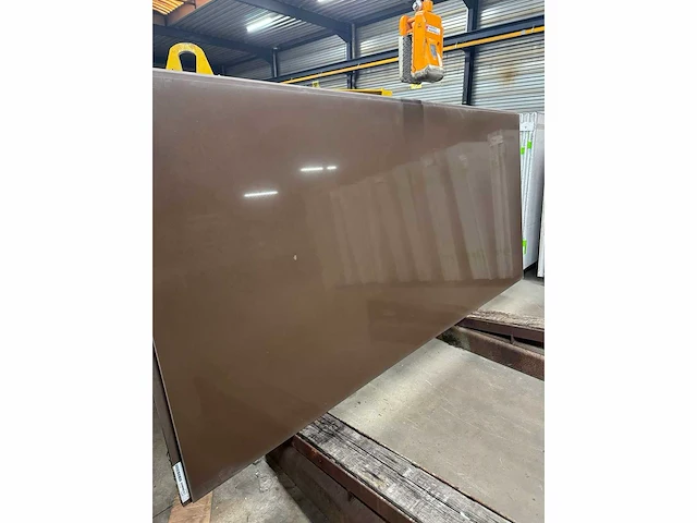 Premium marron brown polished 12mm - p200 - nature stone stock (12x) - afbeelding 2 van  2