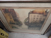 Prent brugge 69/74 gesigneerd - afbeelding 1 van  3