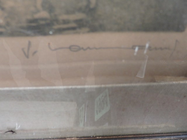 Prent brugge 69/74 gesigneerd - afbeelding 2 van  3