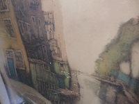 Prent brugge 69/74 gesigneerd - afbeelding 3 van  3