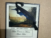 Prentkunst blue crane or heron - afbeelding 3 van  3