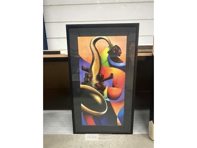 Prentkunst mo' sax - afbeelding 1 van  3