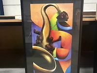 Prentkunst mo' sax - afbeelding 1 van  2