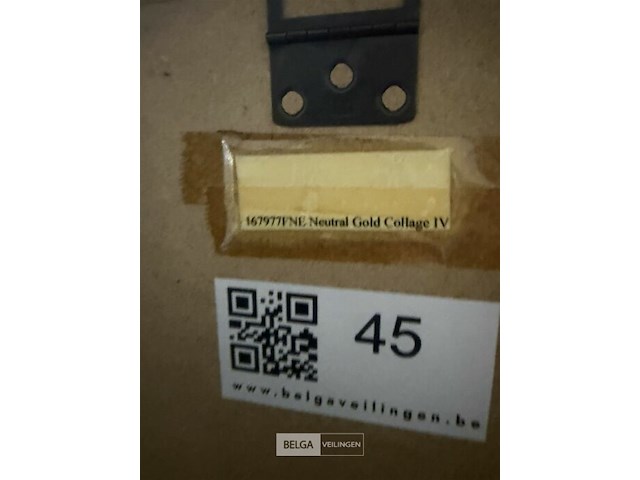 Prentkunst neutral gold collage - afbeelding 2 van  2