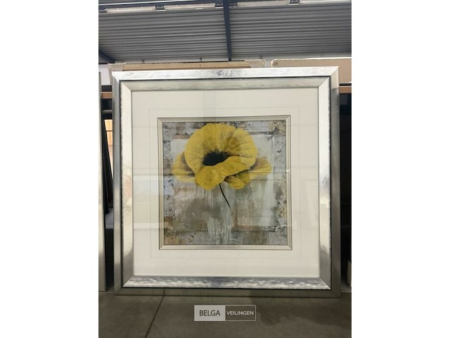Prentkunst poppy yellow - afbeelding 2 van  2