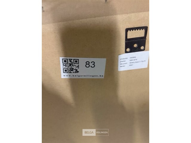 Prentkunst silvery trees - afbeelding 3 van  3