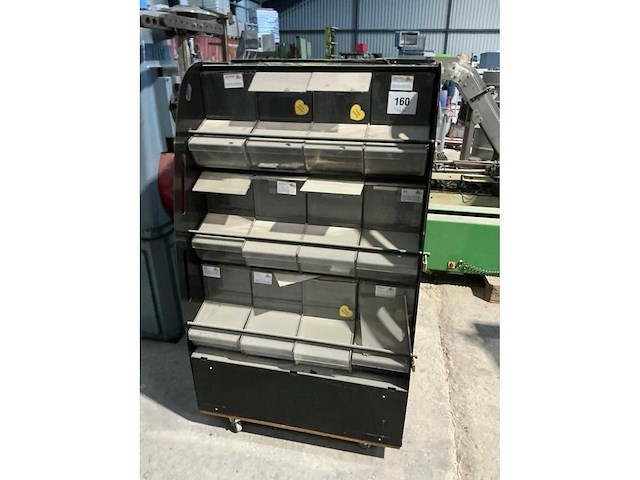 Presentatie rek met grijpbakken (2x) - afbeelding 1 van  5