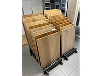Presentatierek met stalen parket (2x) - afbeelding 2 van  2