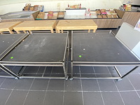 Presentatietafels op wielen (2st) - afbeelding 1 van  4