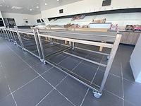 Presentatietafels op wielen (2st) - afbeelding 2 van  4