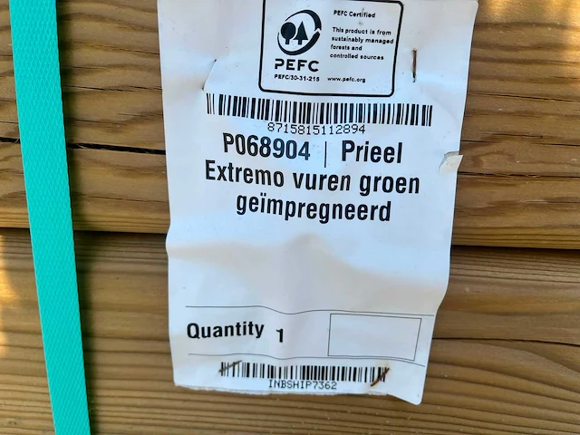 Prieel extremo vuren groen geïmpregneerd - afbeelding 8 van  8
