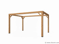 Prieel met schaduwdoek