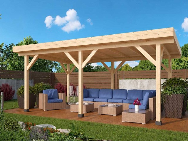 Prieel modern excellent geïmpregneerd 592x340x225cm nieuw - afbeelding 1 van  1