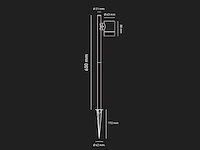 Prikspot tuinlamp gu10 fitting 60cm draaibaar waterdicht (32x) - afbeelding 4 van  6