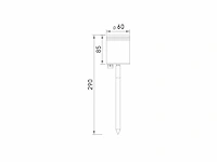 Prikspot tuinlamp gu10 fitting zand zwart draaibaar waterdicht(20x) - afbeelding 8 van  8