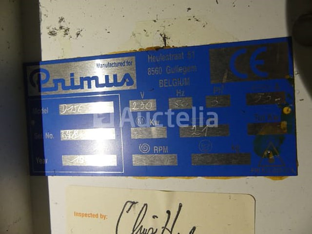 Primus dry star d15e industriële droger - afbeelding 7 van  7