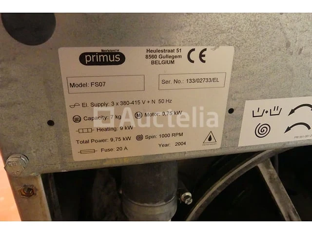 Primus fs07 industriële wasmachine - afbeelding 3 van  11