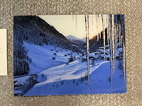 Print “ice sunset in the mountains” - afbeelding 2 van  3