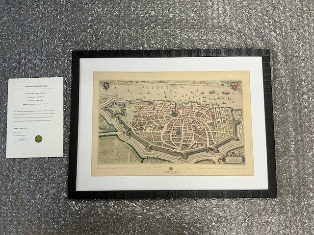 Print “old map antwerp (elzenveld) - afbeelding 1 van  3