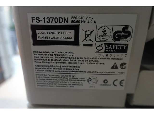 Printer kyocera - afbeelding 4 van  4
