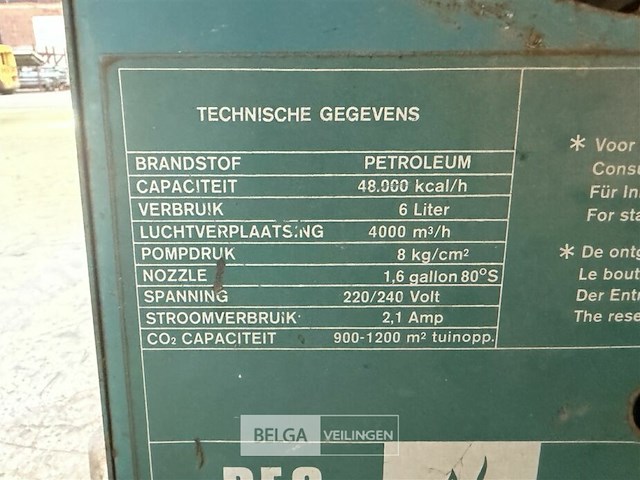 Priva df 10 draagbare industriële heteluchtkanon - afbeelding 6 van  6