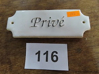 Privé 15x5,5cm - afbeelding 1 van  2