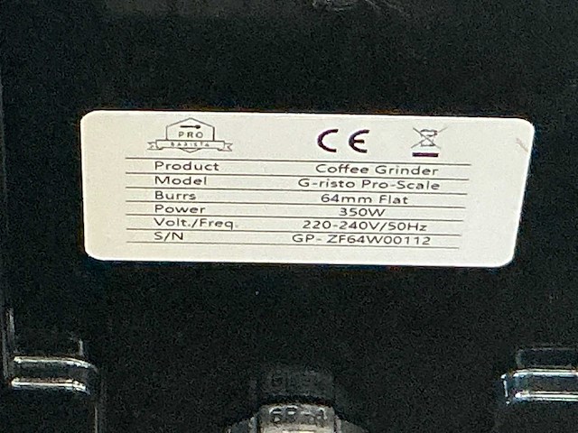 Pro barista g-risto pro-scale koffiemolen - afbeelding 5 van  5