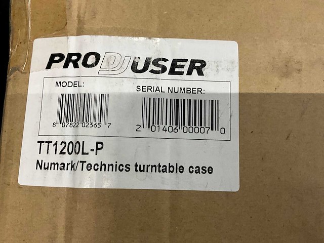 Pro dj user tt1200l-p flightcase platendraaier (2x) - afbeelding 3 van  3