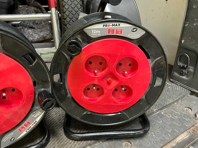 Pro-max kabelhaspel 12m (2x) - afbeelding 2 van  4