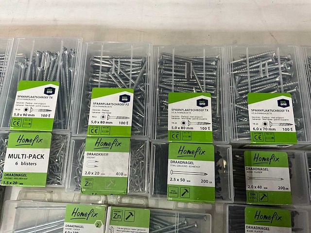 Pro one & homefix mix kavel diverse bevestigingsmaterialen (31x) - afbeelding 6 van  10