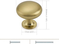 Probrico 12 stuks solide kast deur knop - afbeelding 3 van  5