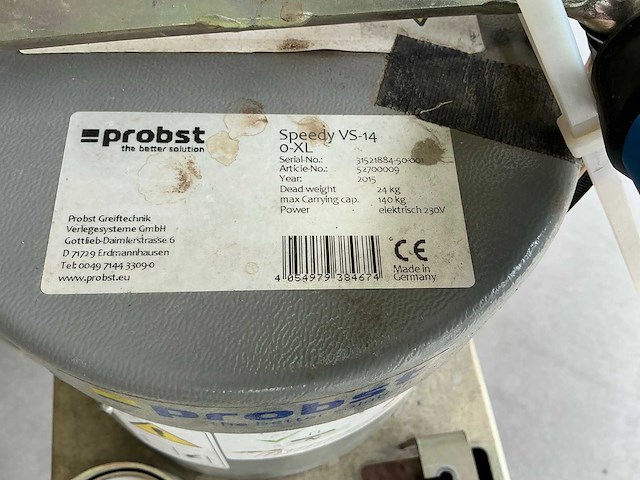 Probst speedy-vs-14 vacuümheffer - afbeelding 7 van  9