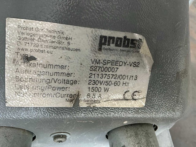 Probst vm-speedy-vs2 vacuümheffer - afbeelding 5 van  6