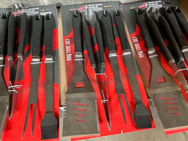 Prof bbq tool set 4-delig (3x) - afbeelding 1 van  1