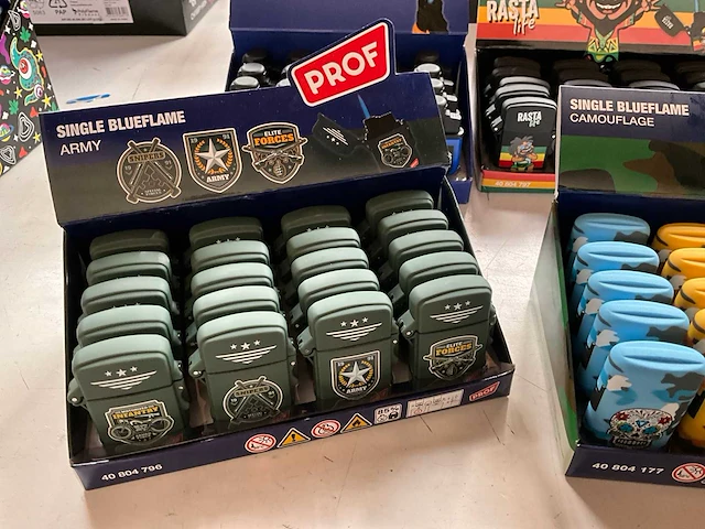 Prof blueflame aanstekers in display - afbeelding 2 van  7