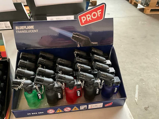 Prof blueflame aanstekers in display - afbeelding 5 van  7