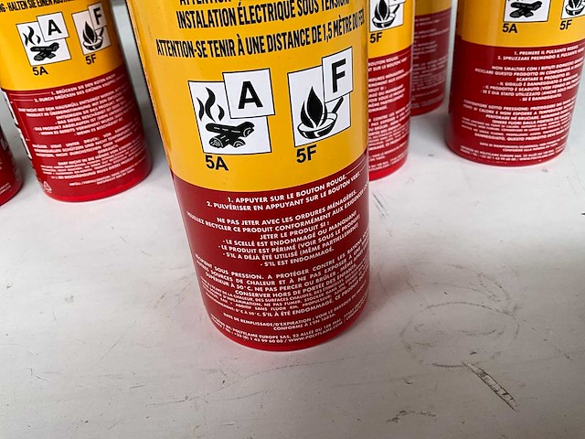 Prof brandblusser 750 ml geschikt voor kleine vuren (10x) - afbeelding 1 van  3