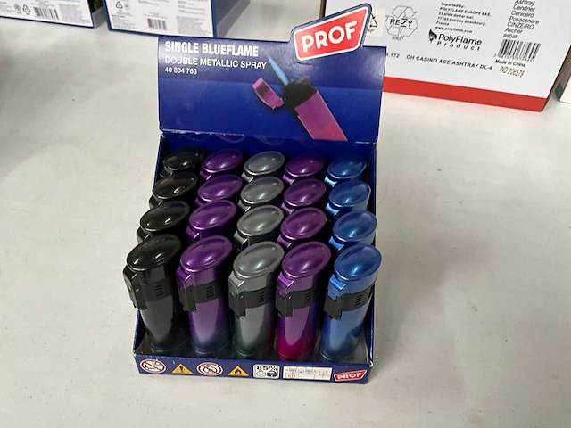 Prof diverse aanstekers in display (116x) - afbeelding 5 van  7