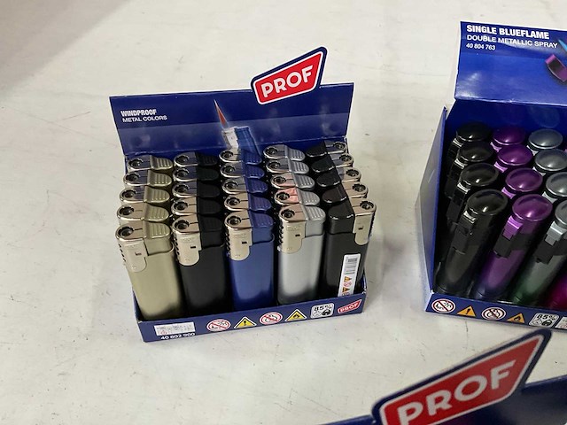 Prof diverse aanstekers in display (219x) - afbeelding 4 van  10