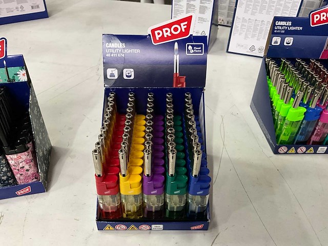 Prof diverse aanstekers in display (287x) - afbeelding 3 van  7