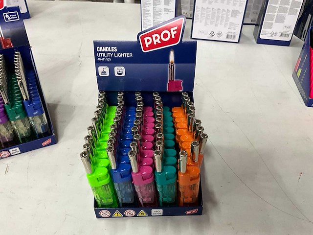 Prof diverse aanstekers in display (287x) - afbeelding 4 van  7